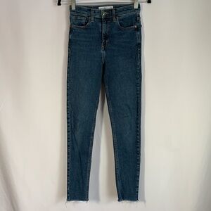 Topshop Blue Jamie Skinny Jeans Size 25